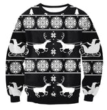 White Reindeer Holiday Sweater